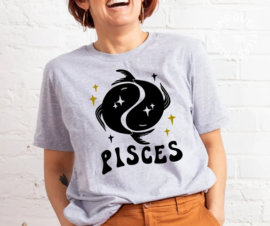 Pisces | Retro Zodiac Tee