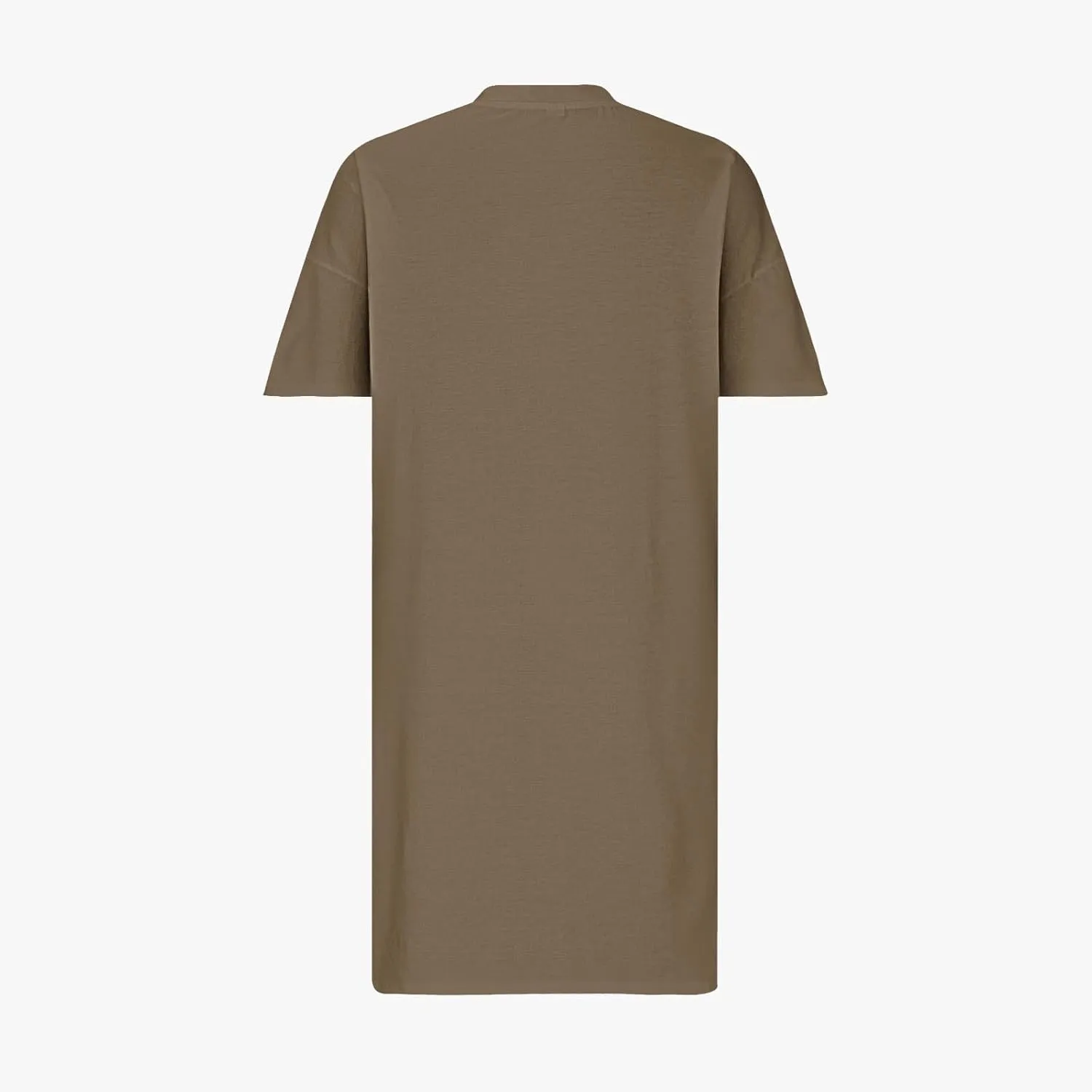 Plus Size V Neck Midi Dresses for Women Baggy V Neck T-Shirt Dress Solid Loose Fitting Sundress with Pokets