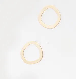 PURSUITS DOODLE EAR STUD SATIN GOLD 41149-SG