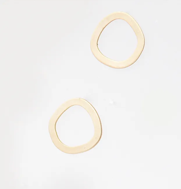 PURSUITS DOODLE EAR STUD SATIN GOLD 41149-SG