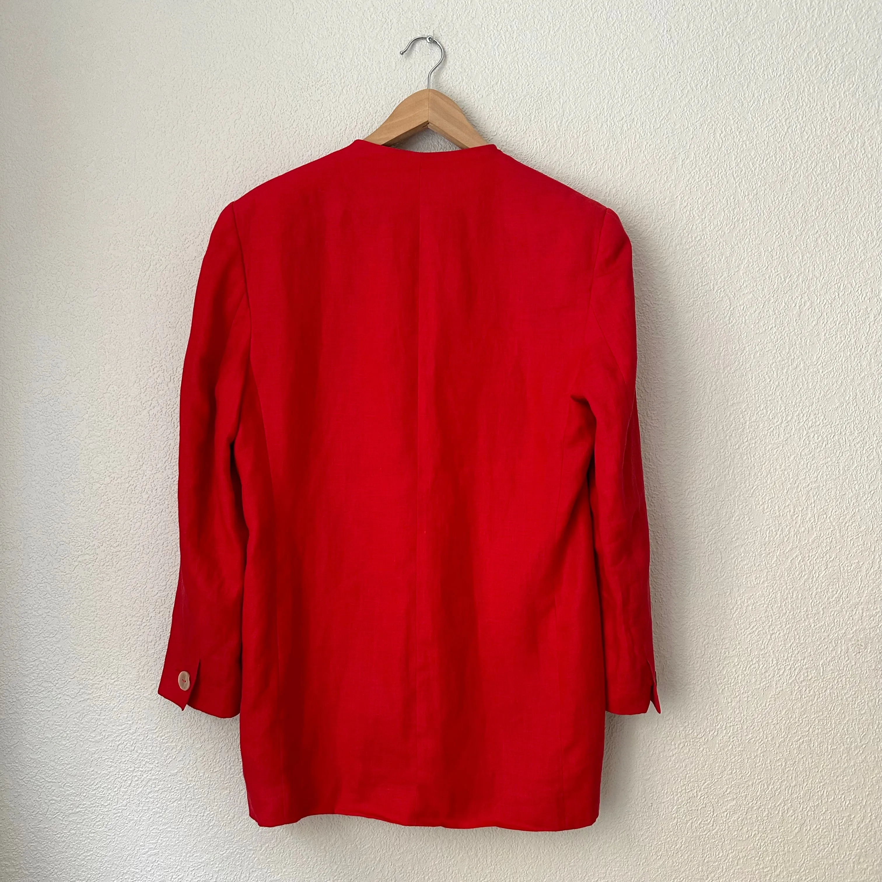 Red Linen Blazer - size EU38