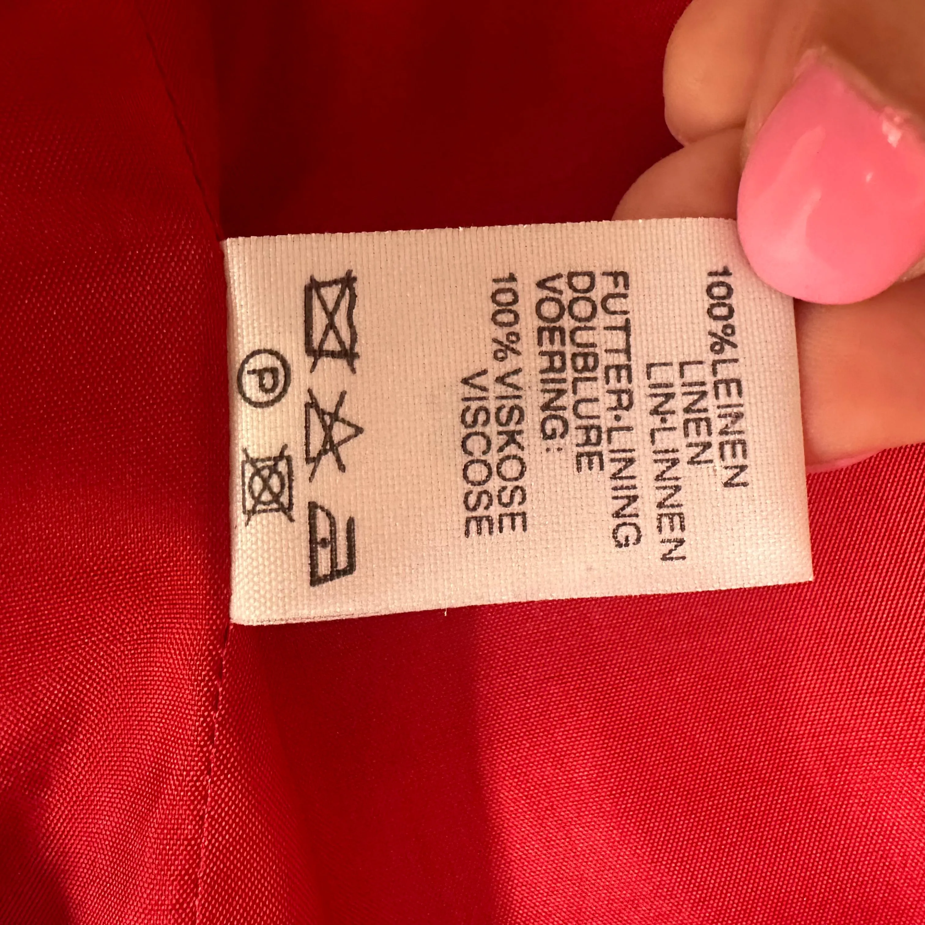 Red Linen Blazer - size EU38