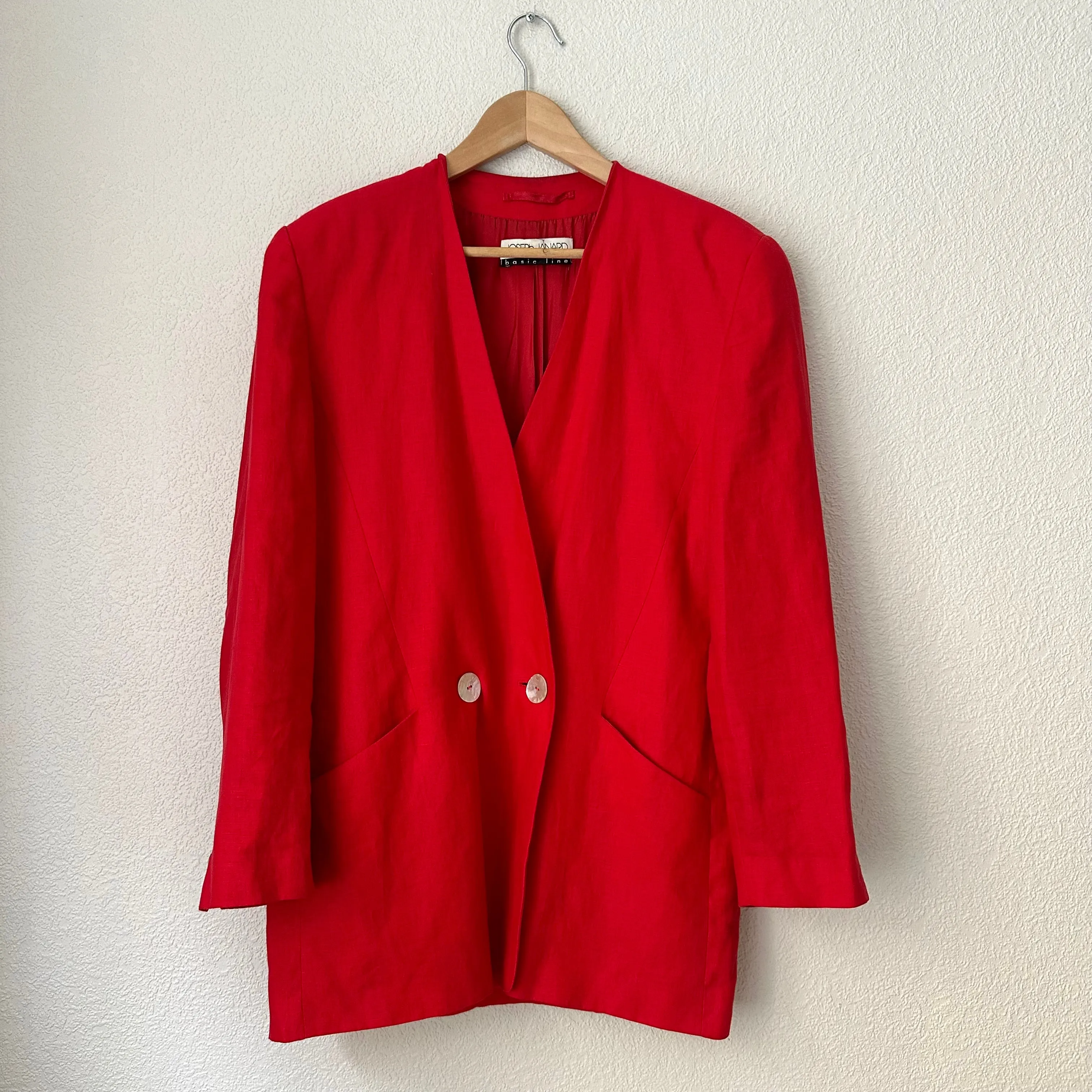 Red Linen Blazer - size EU38
