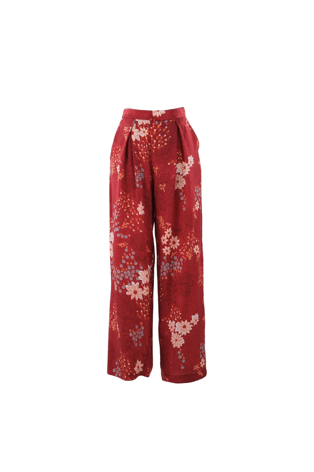 Red Viviana Trousers