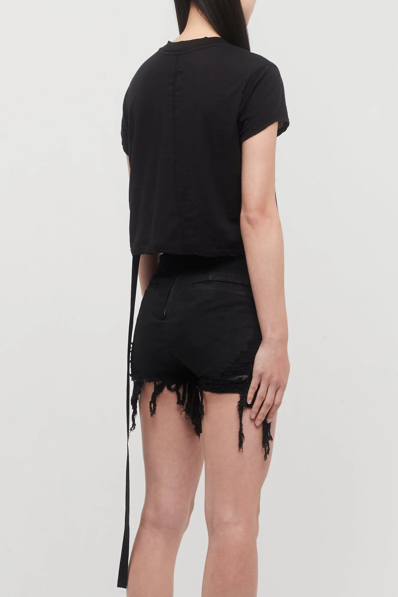Rick Owens DRKSHDW Cropped Small Level T in Black