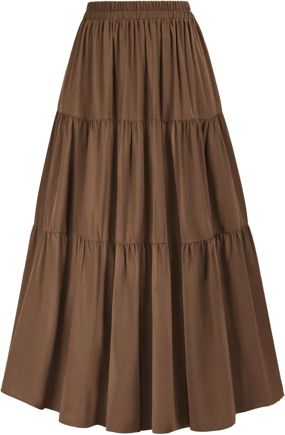 Scarlet Darkness Maxi Long Skirts for Women Summer Flowy Renaissance Skirt with Pockets
