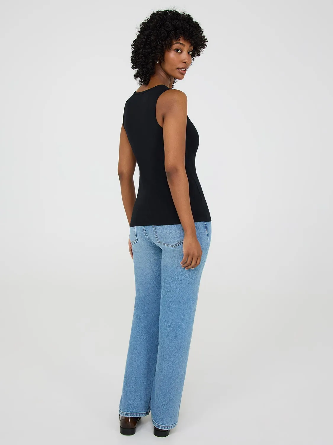 Scoop Neck Jersey Tank Top