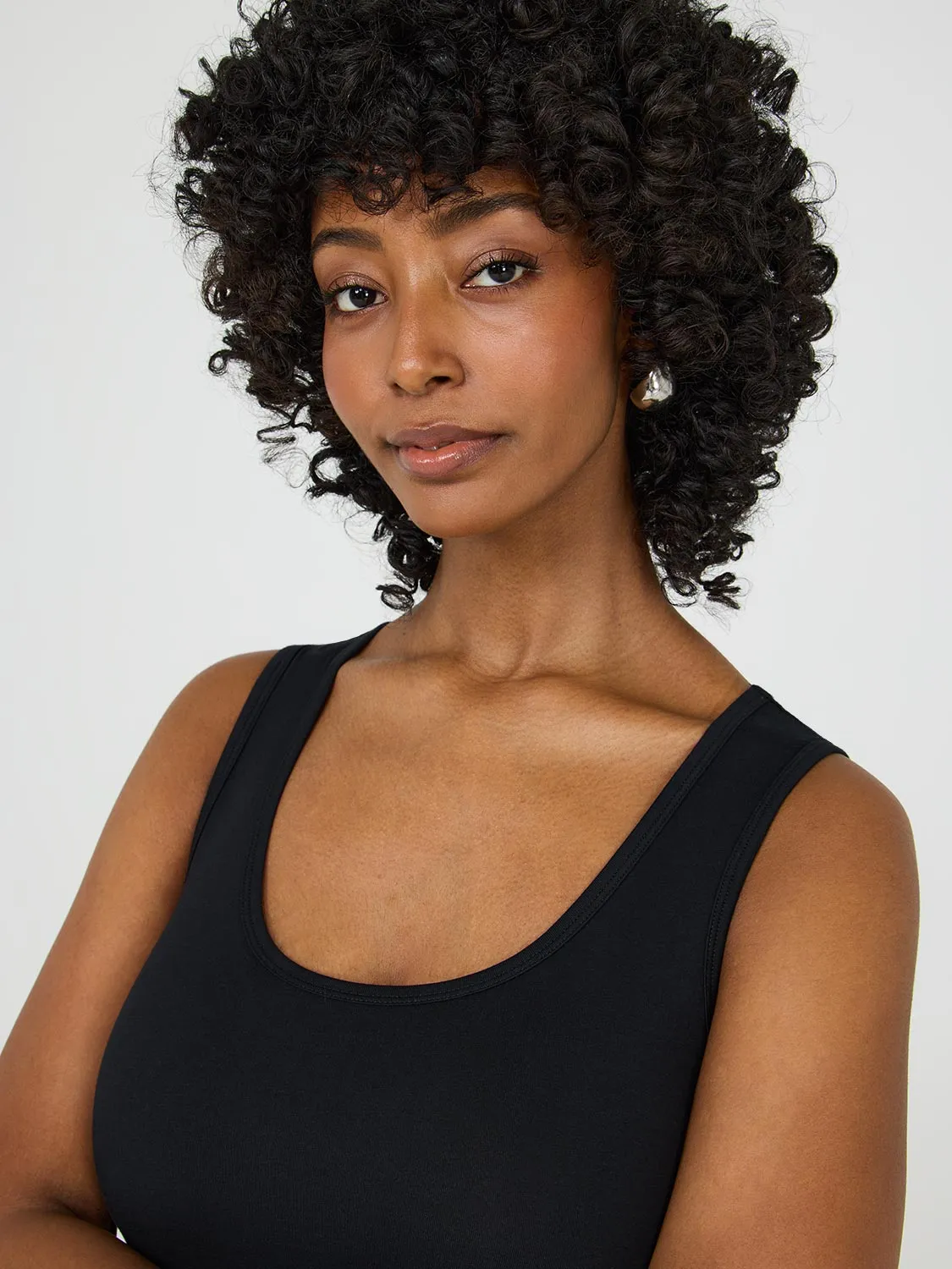 Scoop Neck Jersey Tank Top