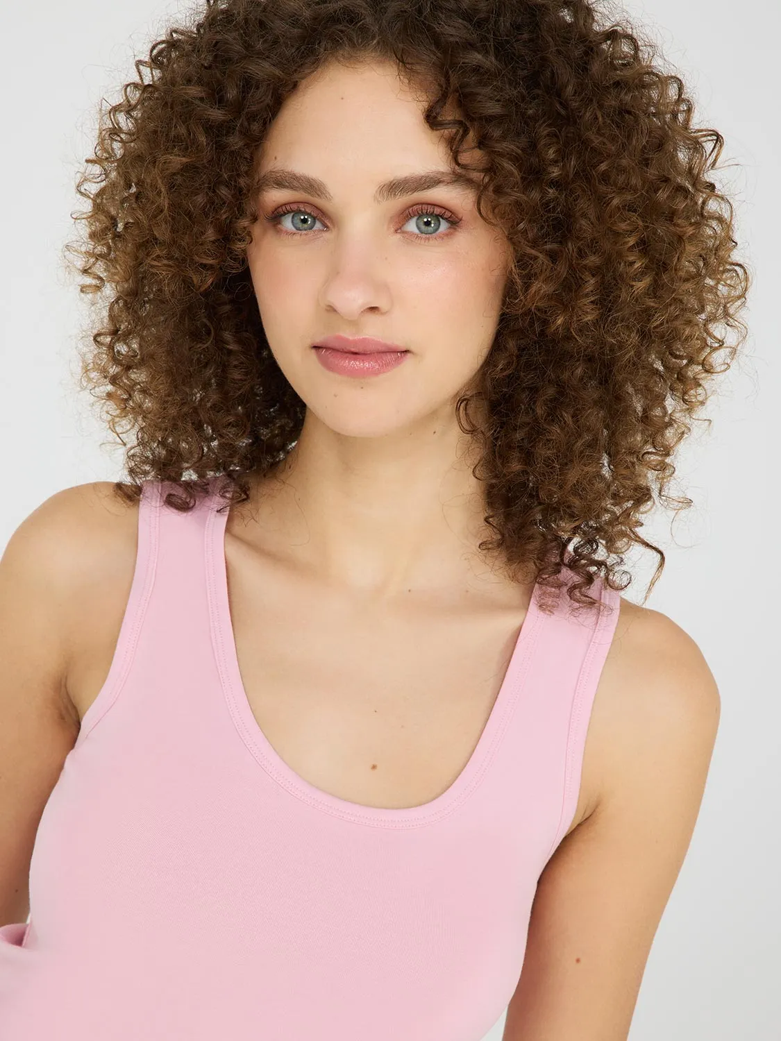 Scoop Neck Jersey Tank Top