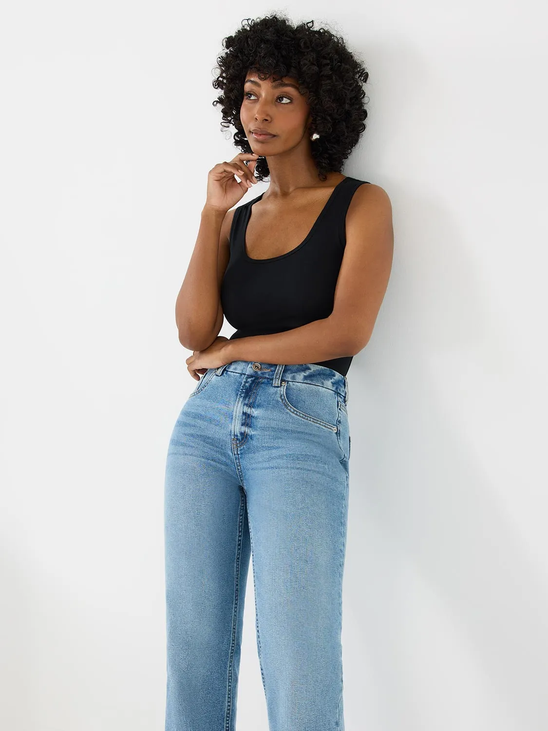 Scoop Neck Jersey Tank Top