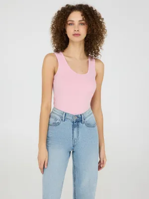 Scoop Neck Jersey Tank Top