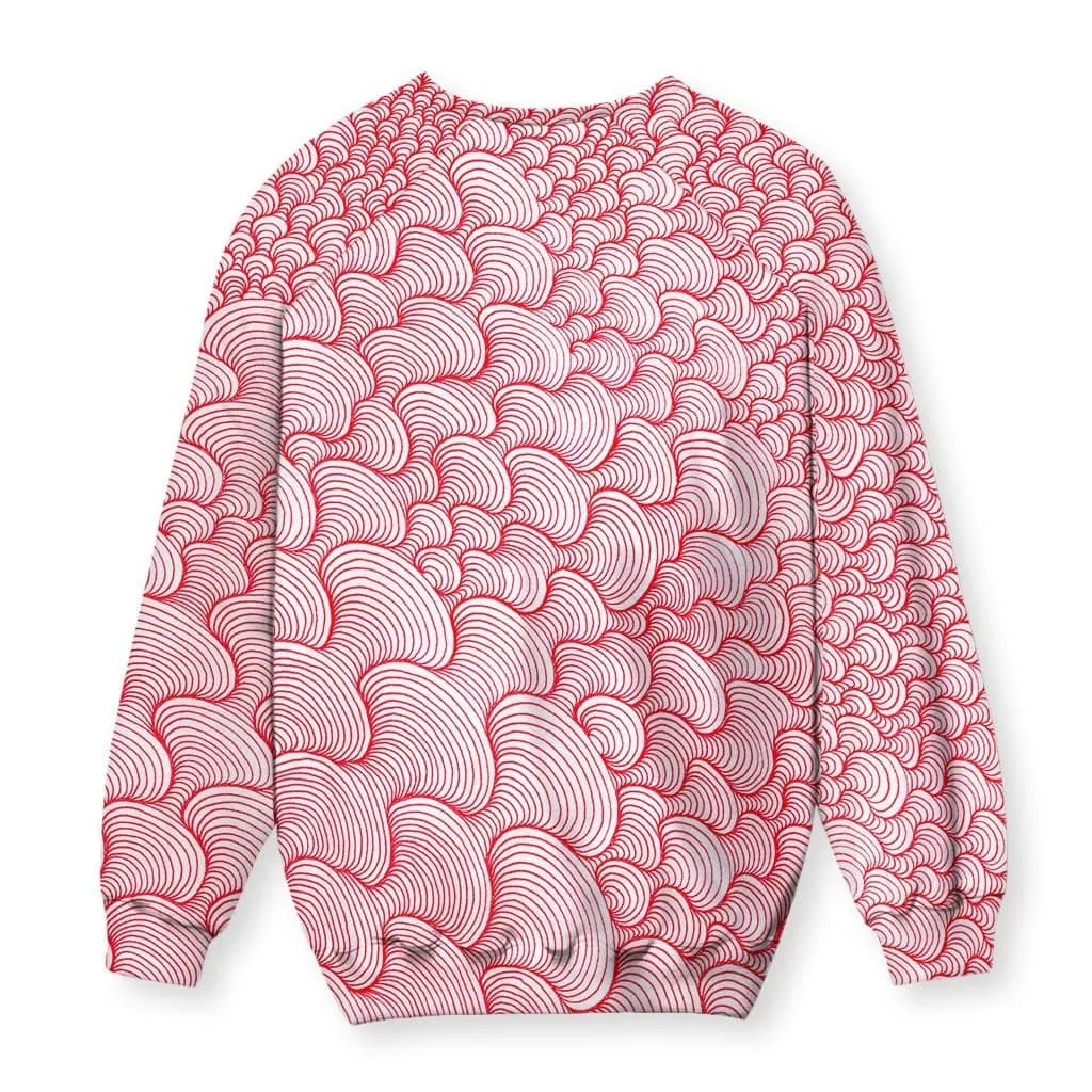 SCRIBBLEWAVE - Red Sweatshirt