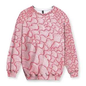 SCRIBBLEWAVE - Red Sweatshirt