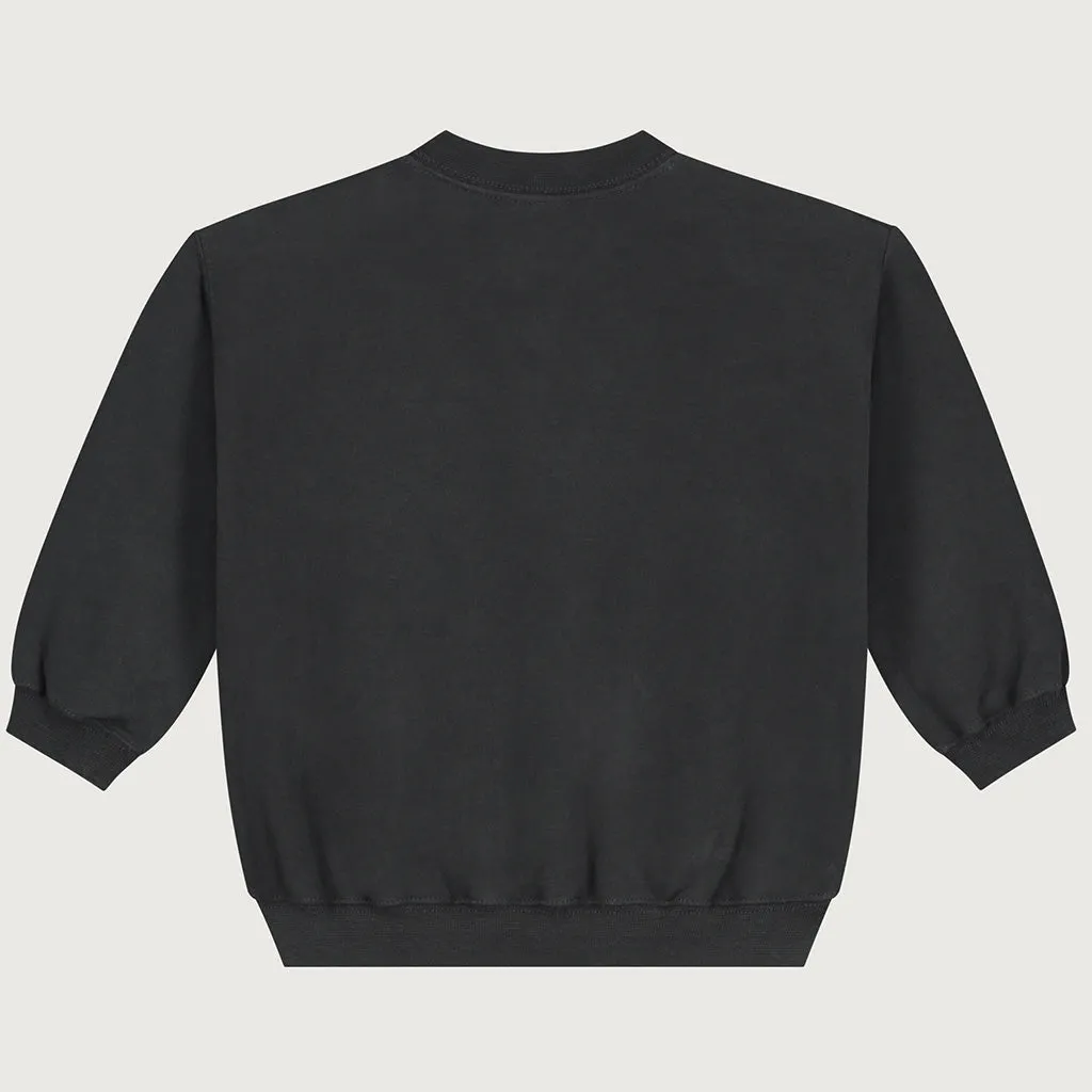 Sweater Dropped Shoulder Baby Nearly Black 10Y