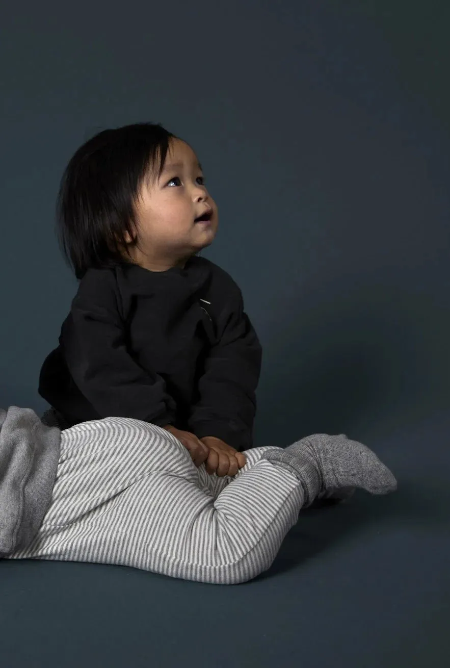 Sweater Dropped Shoulder Baby Nearly Black 10Y