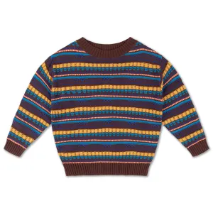 Sweater Knit Boxy Graphic Jacquard