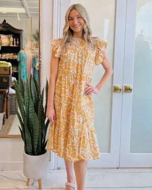 TIERED KNEE LENGTH DRESS