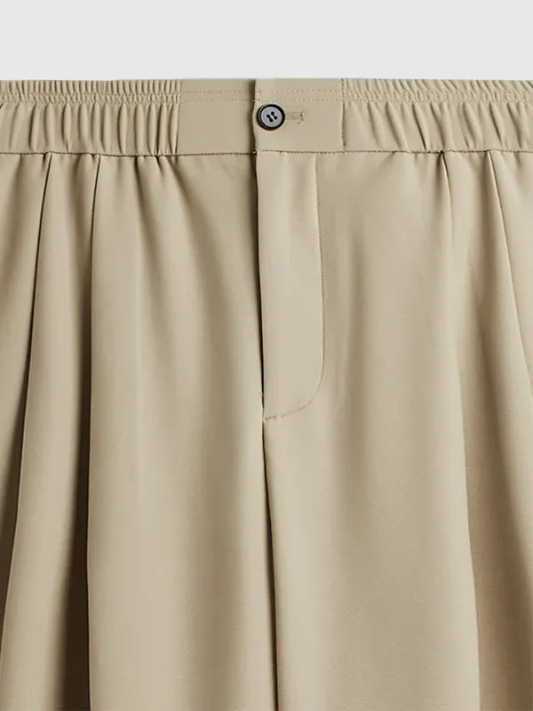 Wide Leg Trousers in Black Color
