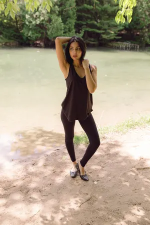 Women's Black Bamboo Leggings