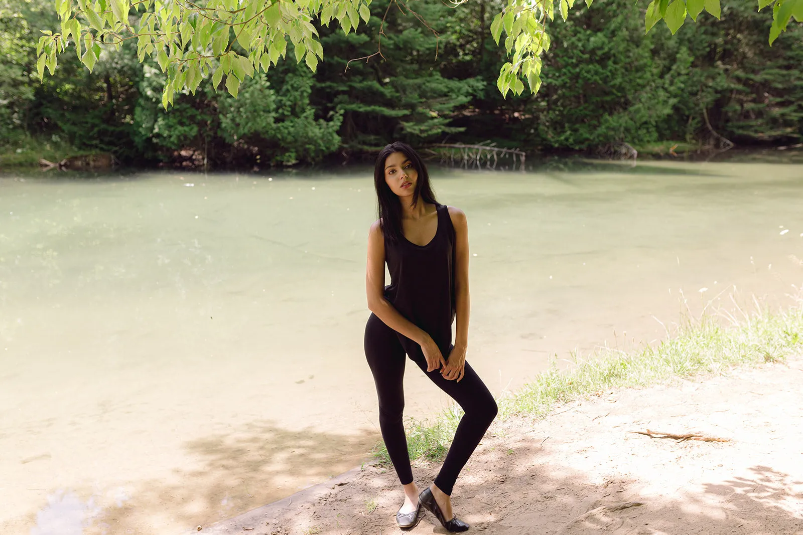 Women's Black Bamboo Leggings